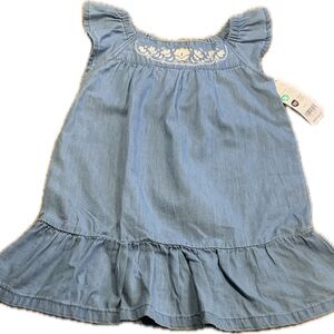 NWT Carter's Light Blue Denim Dress-Toddler
